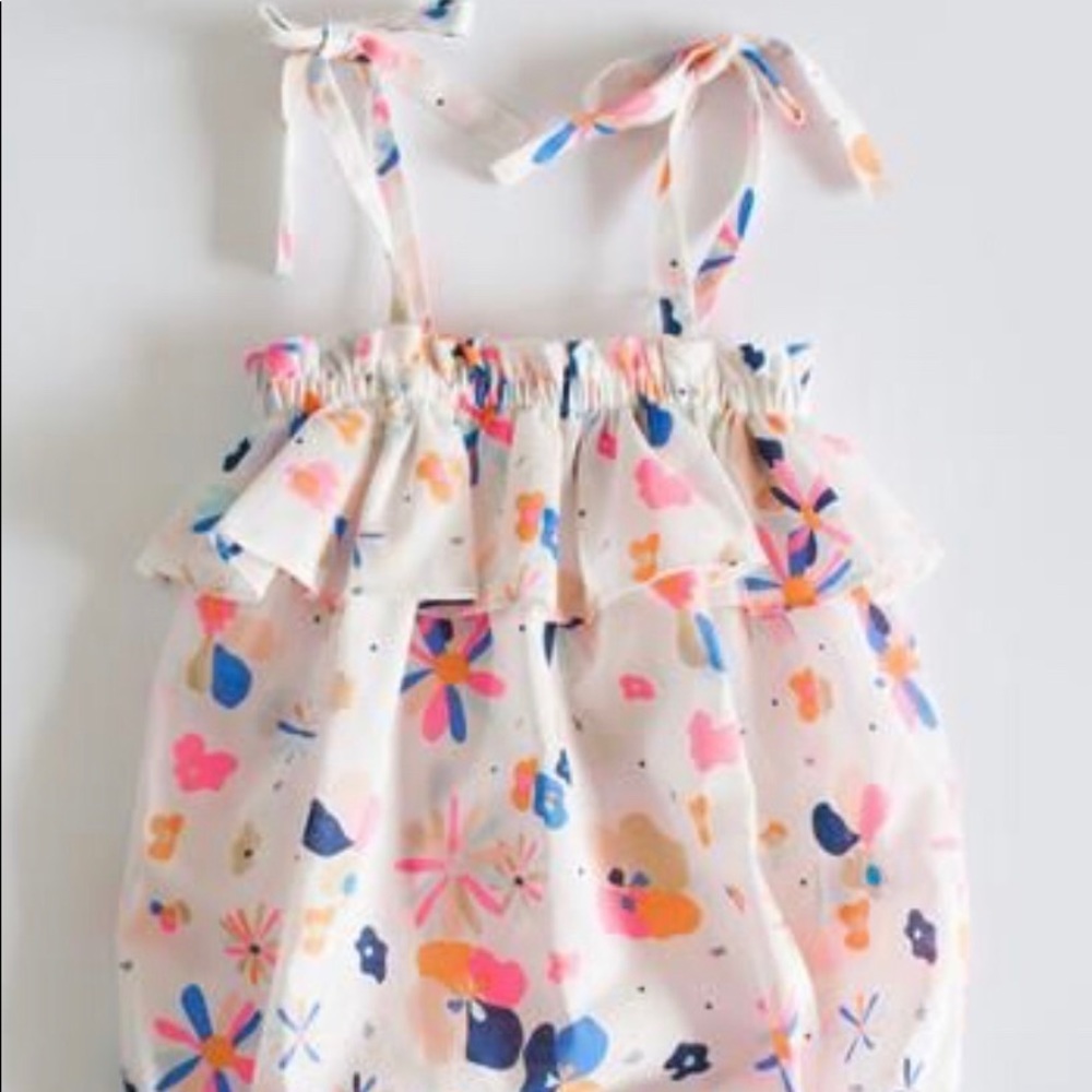 EGG by Susan Lazar Ella Floral Romper 6-12 months